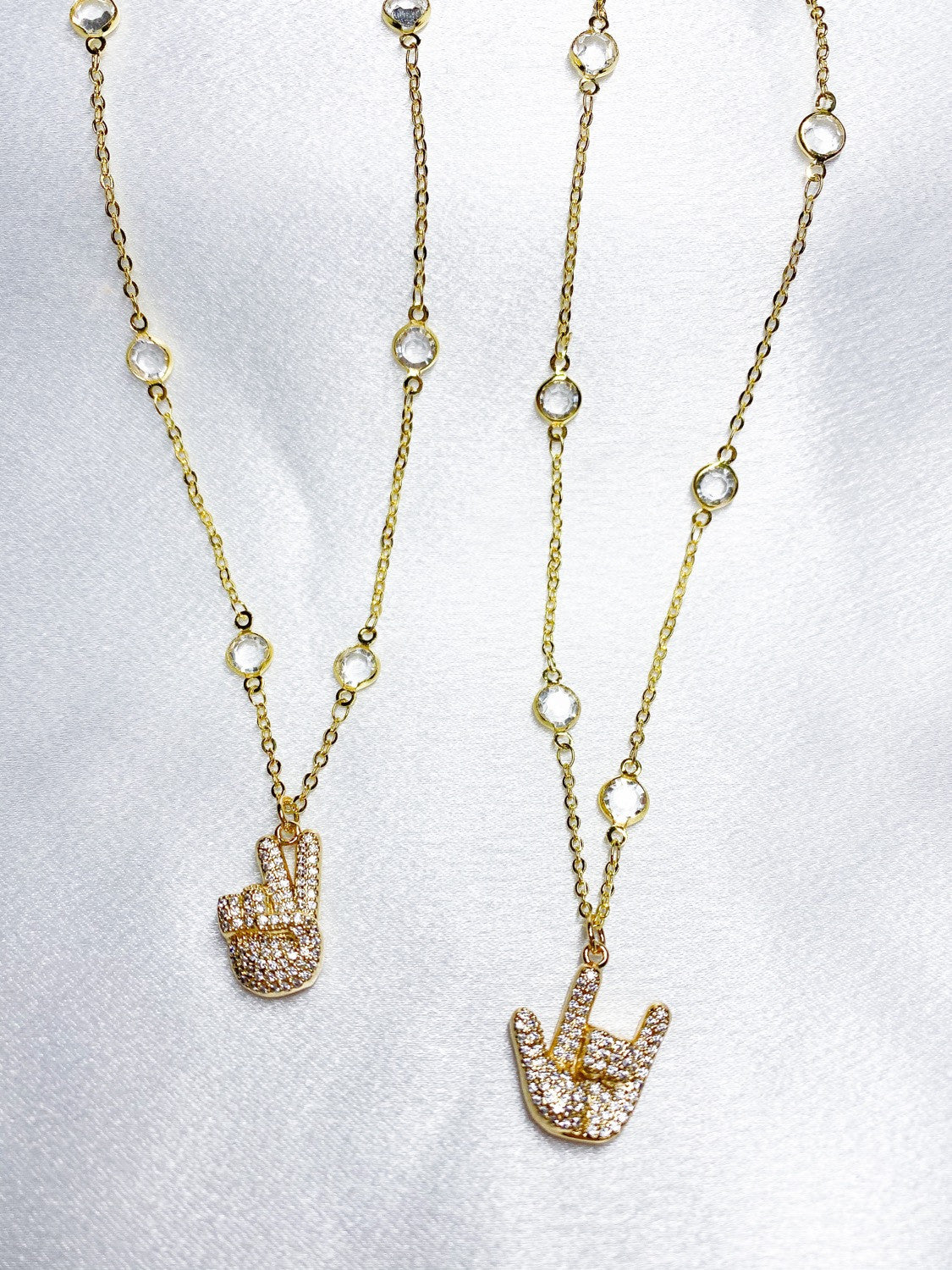 Diamond Sign Necklaces